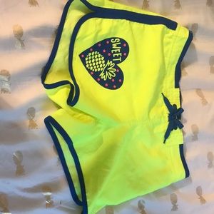 Cute neon pineapple shorts!